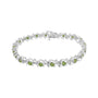 1/6 Ct. T.W. Lab-Grown Birthstone and Round Diamond Tennis Bracelet in Sterling Silver, photo 20