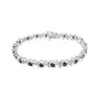 1/6 Ct. T.W. Lab-Grown Birthstone and Round Diamond Tennis Bracelet in Sterling Silver, photo 15