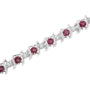 1/6 Ct. T.W. Lab-Grown Birthstone and Round Diamond Tennis Bracelet in Sterling Silver, photo 51