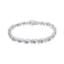 1/6 Ct. T.W. Lab-Grown Birthstone and Round Diamond Tennis Bracelet in Sterling Silver, photo 17