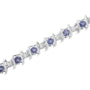 1/6 Ct. T.W. Lab-Grown Birthstone and Round Diamond Tennis Bracelet in Sterling Silver, photo 49