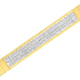 Pulsera tenis ID con diamantes talla princesa invisibles de 3 5/8 ct. p.t. en oro amarillo de 14K, color I-J, claridad SI1-SI2, 7 pulg., foto 5