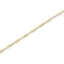 1 1/2 Ct. T.W. Round Brilliant-Cut and Baguette-Cut Diamond Bezel and Tapered Link Tennis Bracelet in 14K Yellow Gold, photo 5