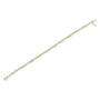 1 1/2 Ct. T.W. Round Brilliant-Cut and Baguette-Cut Diamond Bezel and Tapered Link Tennis Bracelet in 14K Yellow Gold, photo 6