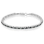 1 Ct. T.W. Rose-Cut Treated Blue Diamond Double-Link Tennis Bracelet in Black Rhodium-Plated Sterling Silver, photo 2