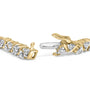 4 Ct. T.W. Diamond Triangle Link Tennis Bracelet in 14K Yellow Gold, photo 2