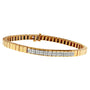 1 Ct. T.W. Princess-Cut Diamond Banded Bracelet in 14K Yellow Gold, photo 1