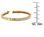 1 Ct. T.W. Princess-Cut Diamond Banded Bracelet in 14K Yellow Gold, photo 5