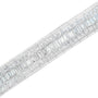 Pulsera tenis de eternidad en línea con diamantes princesa y baguette de 7 7/8 ct. p.t. en oro blanco de 14K, color G-H, claridad SI1-SI2, 7 pulg., foto 5
