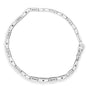Pulsera con diamantes blancos y azules talla princesa de 3 ct. p.t. en oro blanco de 14K, foto 4