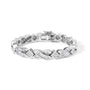 8 1/5 Ct. T.W. Diamond Geometric Twisted Link Bracelet in 14K White Gold, photo 1
