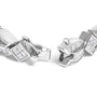 8 5/8 Ct. T.W. Princess and Baguette Diamond Geometric Twist Link Bracelet in 14K White Gold, photo 2