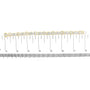 Pulsera tenis de eslabones de lazo y caja con diamantes princesa y baguette de 9 7/8 ct. p.t. en oro amarillo de 14K, color G-H, claridad VS1-VS2, 7 pulg., foto 5
