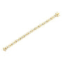 Pulsera de eslabones modernos con diamantes talla princesa y baguette de 7.50 ct. p.t. en oro amarillo de 14K, foto 5