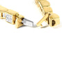 Pulsera de eslabones alternos de caja y onda con diamantes talla baguette de 7 ct. p.t. en oro amarillo de 14K, color G-H, claridad VS1-VS2, 7 pulg., foto 2