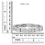 10 5/8 Ct. T.W. Diamond Panel Link Bracelet in 14K White Gold, photo 6