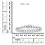 1/4 Ct. T.W. Miracle-Set Round Diamond Composite Open Linked Composite Line Bracelet in Sterling Silver, photo 6