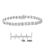 1/4 Ct. T.W. Miracle-Set Diamond Sleek and Open VBracelet in Sterling Silver, photo 7