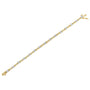 Pulsera de eslabones con diamantes redondos y talla baguette de 2 ct. p.t. en oro amarillo y blanco de 10K, foto 6