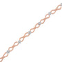1/2 Ct. T.W. Diamond Infinity Link Tennis Bracelet in 10K Rose Gold-Plated Sterling Silver, photo 4