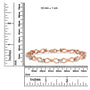 1/2 Ct. T.W. Diamond Infinity Link Tennis Bracelet in 10K Rose Gold-Plated Sterling Silver, photo 7
