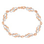1 Ct. T.W. Diamond Infinity Loop and Swirl Link Bracelet in 10K Rose Gold, photo 1