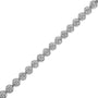 1 Ct. T.W. Diamond Miracle-Plate Open Quatrefoil Flower Circle-Link Tennis Bracelet in Sterling Silver, photo 6