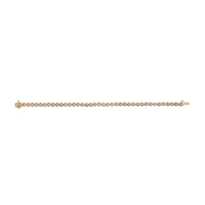 Pulsera tenis de eslabones de corazón Miracle-Set con diamantes de 1 ct. p.t. en plata de ley, foto 10