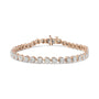 Pulsera tenis de eslabones de corazón Miracle-Set con diamantes de 1 ct. p.t. en plata de ley, foto 16