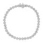 Pulsera tenis de eslabones de corazón Miracle-Set con diamantes de 1 ct. p.t. en plata de ley, foto 3
