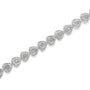 Pulsera tenis de eslabones de corazón Miracle-Set con diamantes de 1 ct. p.t. en plata de ley, foto 15