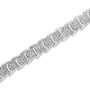 2 Ct. T.W. Diamond Fan-Shaped Link Tennis Bracelet in 10K White Gold, photo 5
