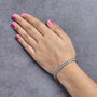 2 Ct. T.W. Diamond Fan-Shaped Link Tennis Bracelet in 10K White Gold, photo 3