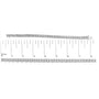 2 Ct. T.W. Diamond Fan-Shaped Link Tennis Bracelet in 10K White Gold, photo 6