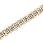 Pulsera tenis de eslabones chevron de fantasía en forma de abanico con diamantes de 2 ct. p.t. en plata de ley, foto 6