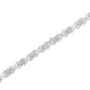 Pulsera tenis de eslabones en X con racimos de diamantes de 1 1/2 ct. p.t. en plata de ley, foto 2