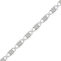 1 Ct. T.W. Rose-Cut Diamond Love Locks Link Bracelet in Sterling Silver, photo 4