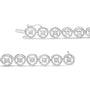 1/2 Ct. T.W. Diamond Nested Circle Miracle-Set Open Wheel Link Bracelet in Sterling Silver, photo 4