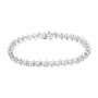 Pulsera de eslabones de garras con diamantes de 1 ct. p.t. en plata de ley, foto 2