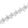 Pulsera de eslabones de garras con diamantes de 1 ct. p.t. en plata de ley, foto 5