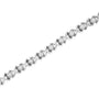 1 Ct. T.W. Brilliant Round-Cut Diamond X Link Bracelet in Sterling Silver, photo 5
