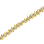 Pulsera de eslabones en S de 2 garras con diamantes de 7 ct. p.t. en plata de ley bañada en oro amarillo de 10K, foto 6