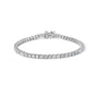 Pulsera tenis con diamantes naturales de 5 ct. p.t. en oro blanco de 10K, foto 1