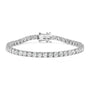 Lab-Grown Round Diamond Four-Prong Tennis Bracelet in 14K Gold, photo 5