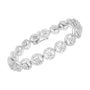 1 Ct. T.W. Diamond Nested Circle Miracle-Set Open Wheel Link Bracelet in Sterling Silver, photo 4