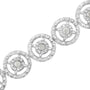 1 Ct. T.W. Diamond Nested Circle Miracle-Set Open Wheel Link Bracelet in Sterling Silver, photo 5
