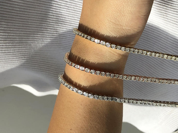 Pulsera tenis de bisel Miracle-Set con diamantes de 1 ct. p.t. en plata de ley, foto 27