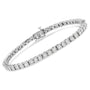 Pulsera tenis de bisel Miracle-Set con diamantes de 1 ct. p.t. en plata de ley, foto 6