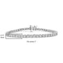 Pulsera tenis de bisel Miracle-Set con diamantes de 1 ct. p.t. en plata de ley, foto 35