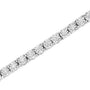 Lab-Grown Diamond Illusion-Set Miracle Plate Tennis Bracelet in Sterling Silver, photo 8